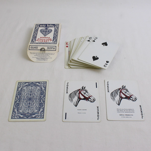 Lot Of 3 Maverick Playing Cards Pinochle Plastic Coated (Opened, Complete)