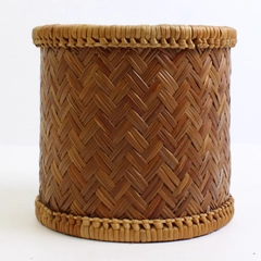 Brown Woven Basket Pencil Holder Desk Organization