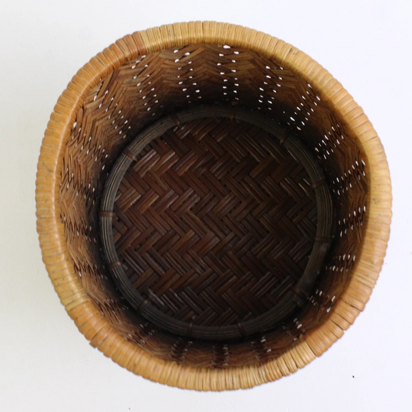 Brown Woven Basket Pencil Holder Desk Organization