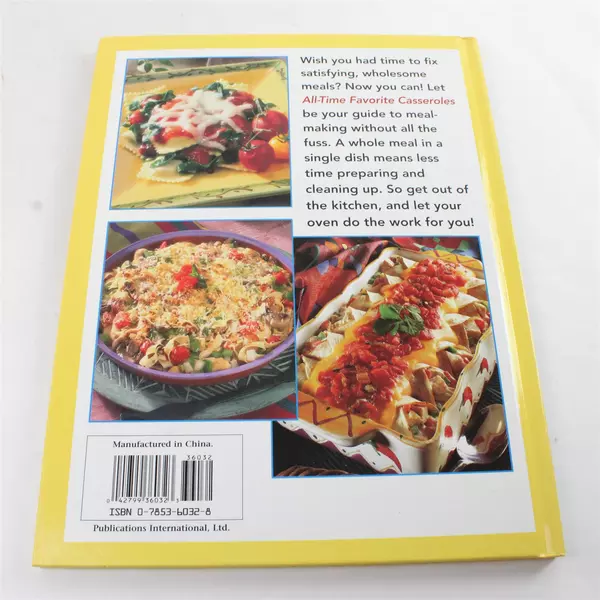 All-Time Favorite Casseroles Cookbook 2002 Hardcover - Brand Name