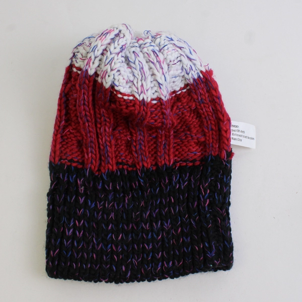 3 Pc Set Knit Beanie and Mittens Kids' Size Large Age 7-10