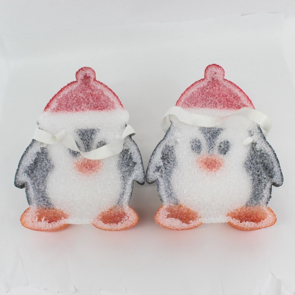 2 Plastic Penguin Porch Light Covers Outdoor Front Porch Deck