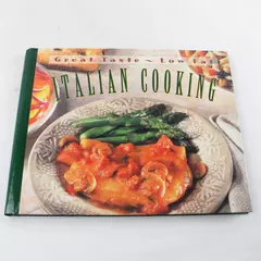 Great Taste Low Fat Italian Cooking Hardcover Cookbook w/ Color Photos