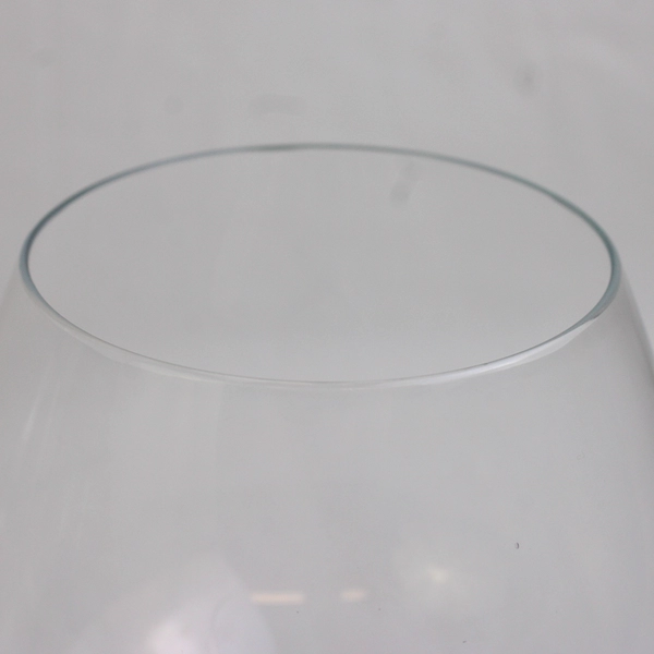 Lot Of 3 Unbranded Matching Red Wine Glasses Clear Glass Short Stem 6.25" Tall