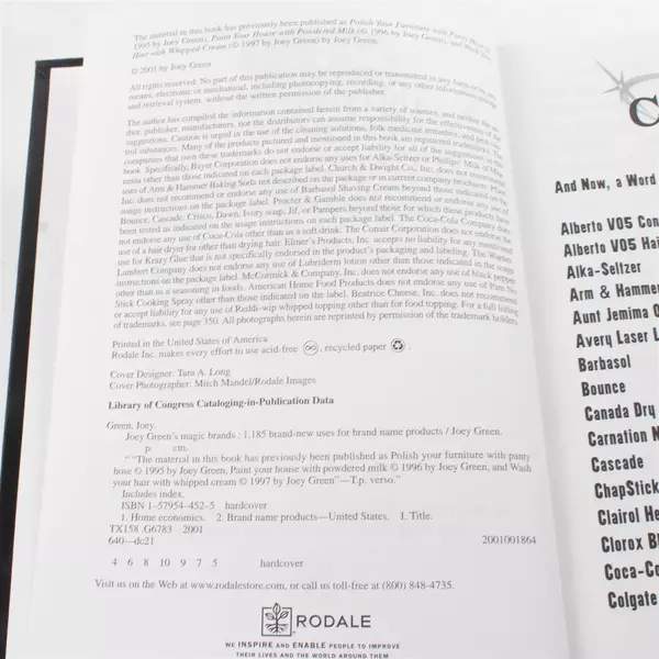 Joey Green Magic Brands: 1,185 New Uses for Brand-Name Products HC 