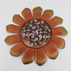 Copper Metal Art Sunflower Wall Hanging 18.5 "