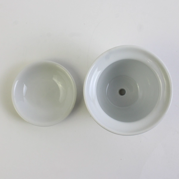 Hallmark Miniature Rose Printed Porcelain Planter & Plant Saucer 2.5" Tall