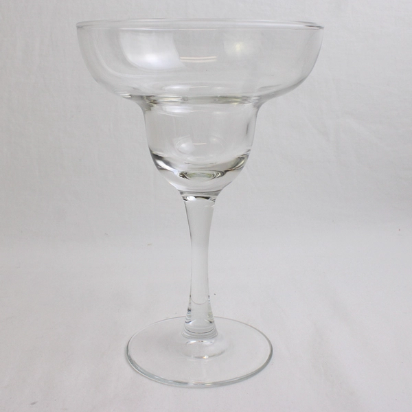 Lot Of 4 Unbranded/Unmarked Matching Clear Glass Margarita Glasses 6.75" Tall