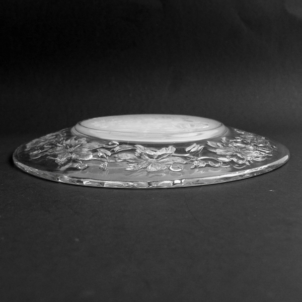 Single Princess House Fantasia Poinsettia Luncheon Salad Dessert Glass Plate 8"