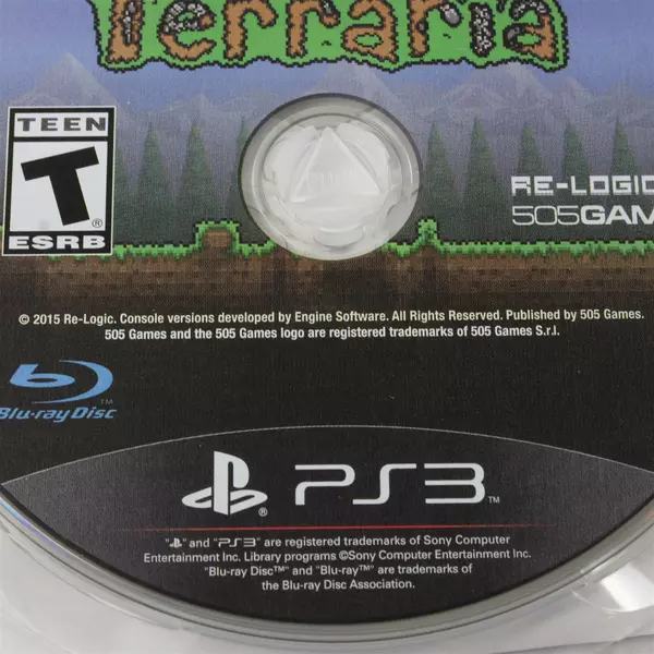 Terraria PS3 Video Game Multiplayer Crafting & Exploration