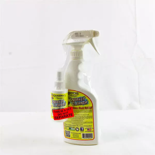 Grandma's Secret Sneaker Cleaner Spray 16oz + 3oz Travel Bottle New