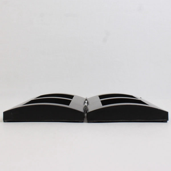 Black Wooden Bi-Fold Photo Frame Panel Design For 2.5" x 3" Size Photos