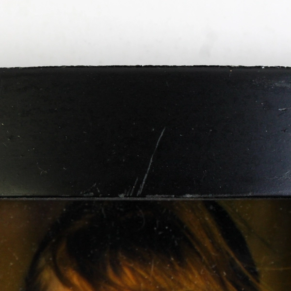 Black Wooden Bi-Fold Photo Frame Panel Design For 2.5" x 3" Size Photos