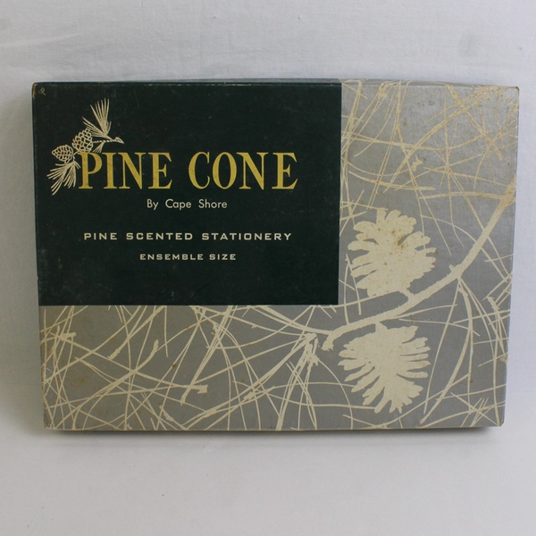 Vintage Cape Shore Pine Cone Stationery Partly Used