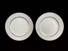 Grace China Graymont Gold Gild Bread Plates Set Of 2 Modern Japan