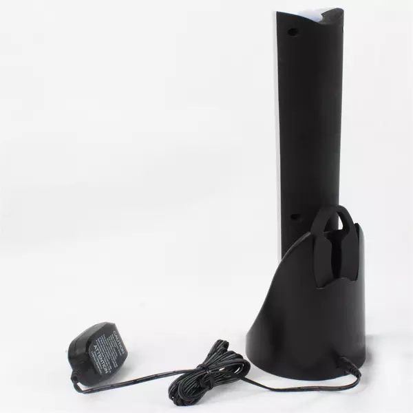 Oster Electric Wine Opener Silver Rechargeable Corkscrew 11.75" H