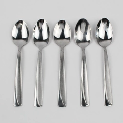 Lot Of 5 Oneida Silver Madeline (Stainless) Flatware Soup Spoons 7.25" Long