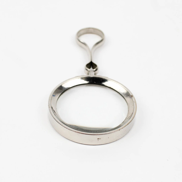 Vintage Art Deco Magnifying Glass Silver Tone Metal
