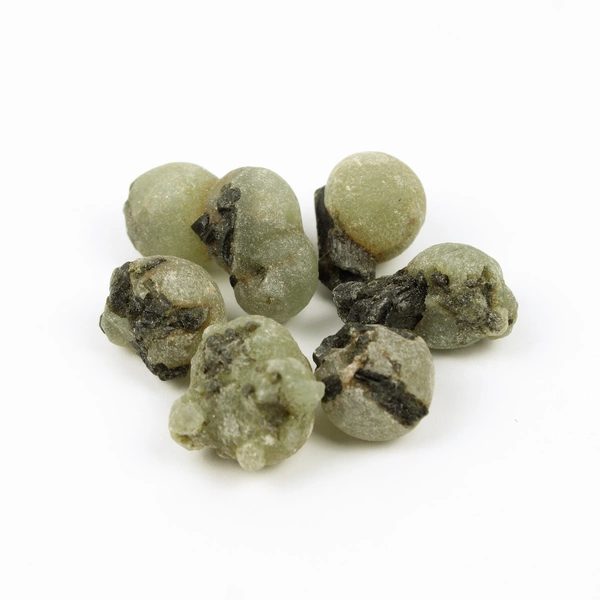 Prehnite with Epidote Rough Cluster Crystal Specimens 68 grams Total