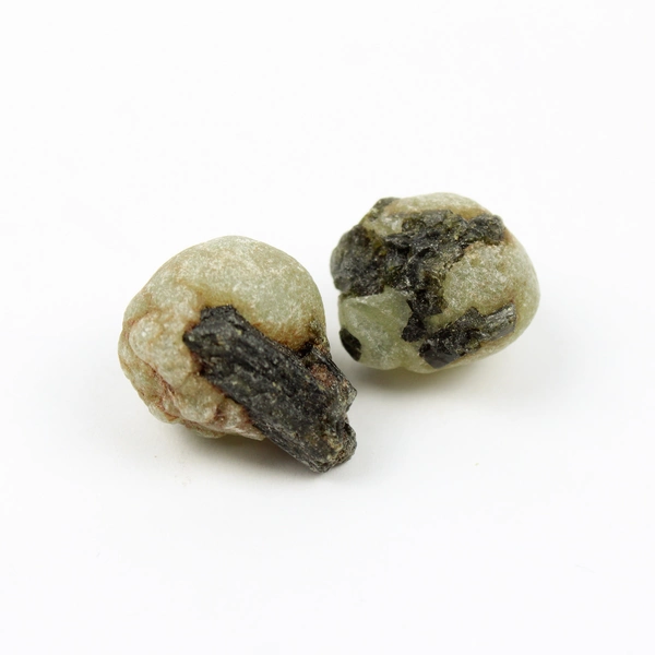 Prehnite with Epidote Rough Cluster Crystal Specimens 68 grams Total