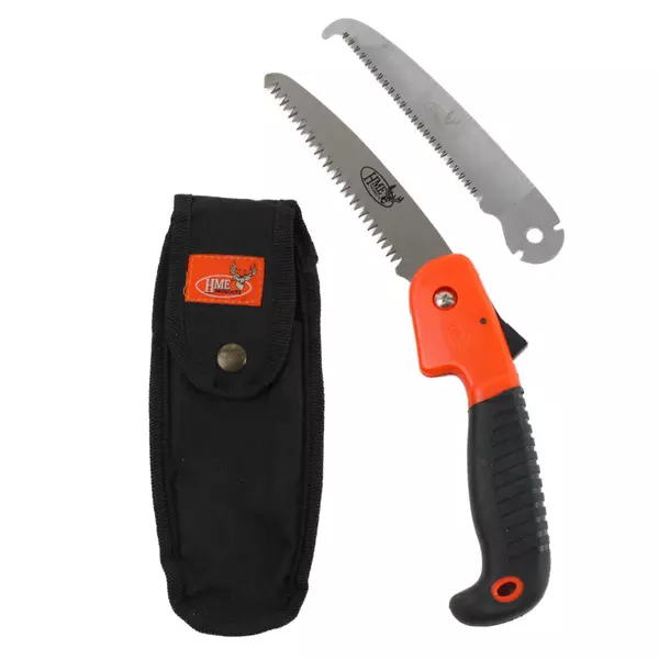 10.5in Folding Camping Pruning Saw Triple Teeth Blade w/ Case 
