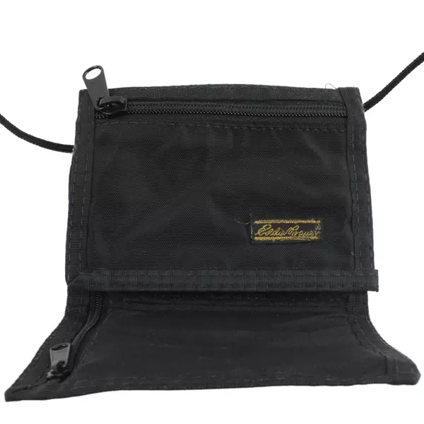 Eddie Bauer Small Crossbody Wallet Organizer Black Compact 5x5