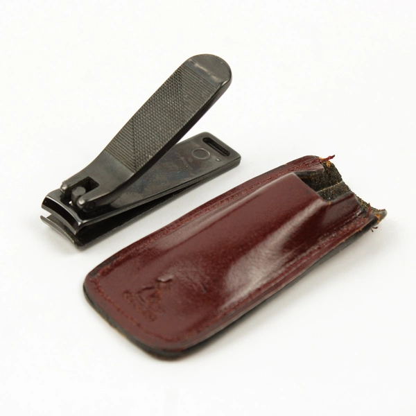Concord Finger Nail Clippers with Brown Leather Sheath