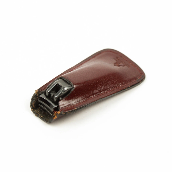 Concord Finger Nail Clippers with Brown Leather Sheath