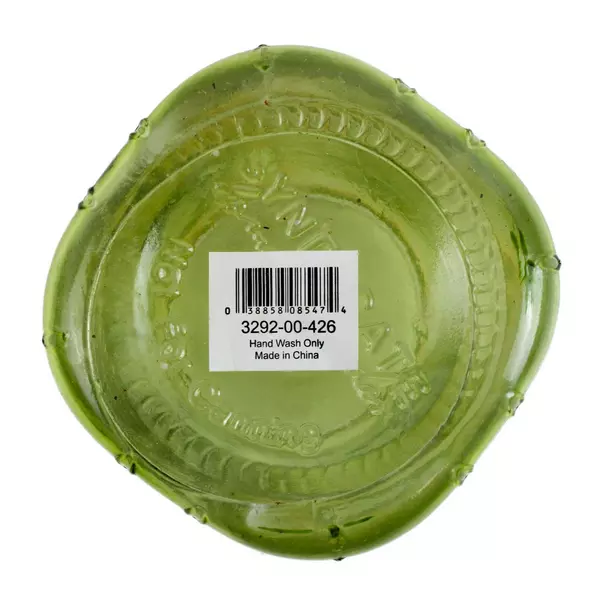 Syndicate Home & Garden Vintage Green Floral Embossed Mason Jar