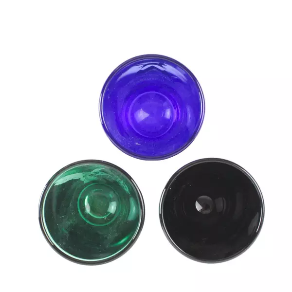 Lot of 3 Souvenir Shot Glasses - Spirit Mountain, Evergreen, Hummingbird