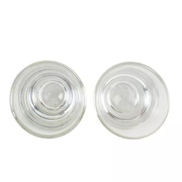 Set of 2 Clear Shot Glasses Small Bar Tasting Glasses