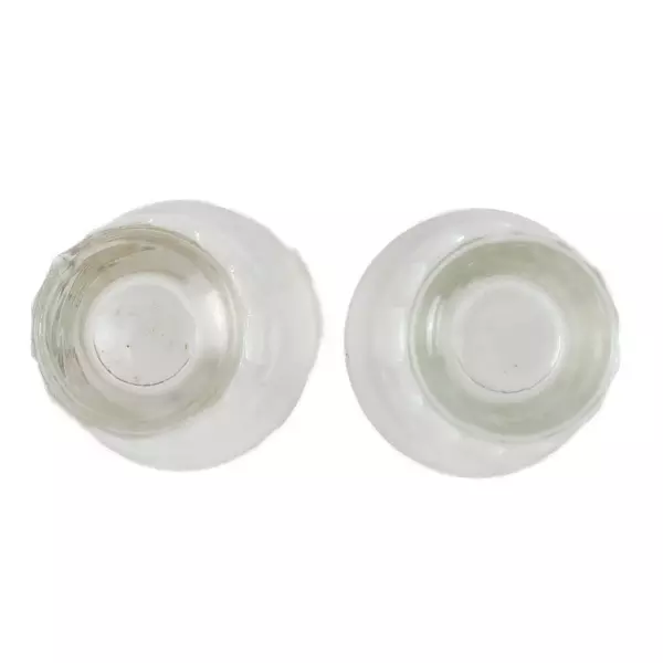 Set of 2 Clear Glass Shot Glasses 2pc Barware Party Glasses