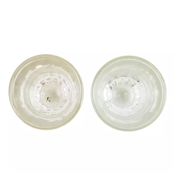 Set of 2 Clear Glass Shot Glasses 2pc Barware Party Glasses