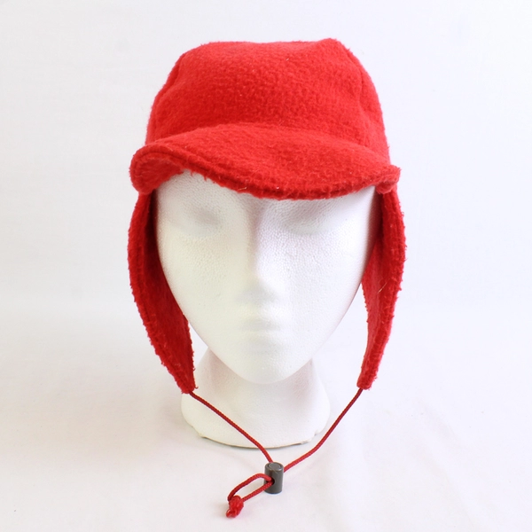 Columbia Solid Blaze Orange Color Fleece Trapper Hat With Ear Flaps Size Medium