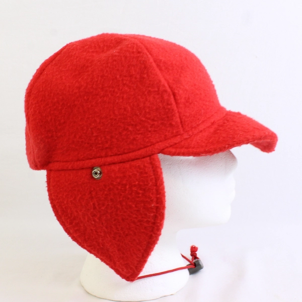 Columbia Solid Blaze Orange Color Fleece Trapper Hat With Ear Flaps Size Medium