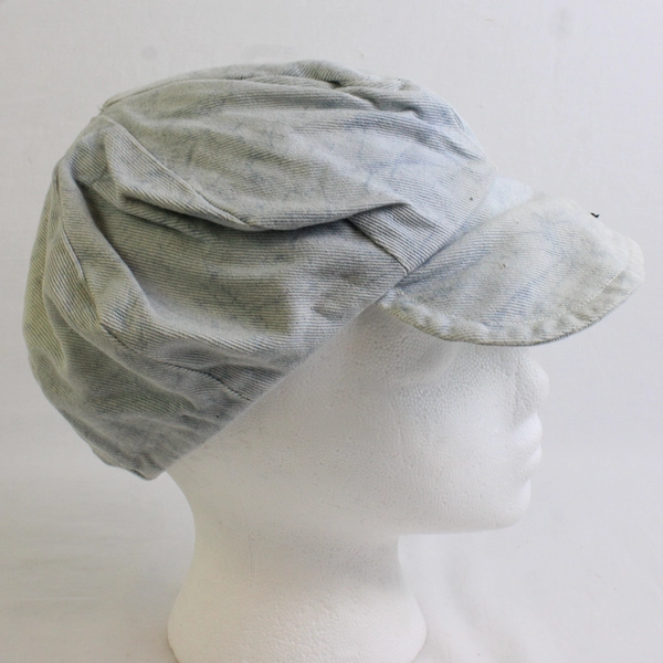  Unbranded Womens Light Blue W/ Bee Iron On Patch Newsboy Cap Hat One Size