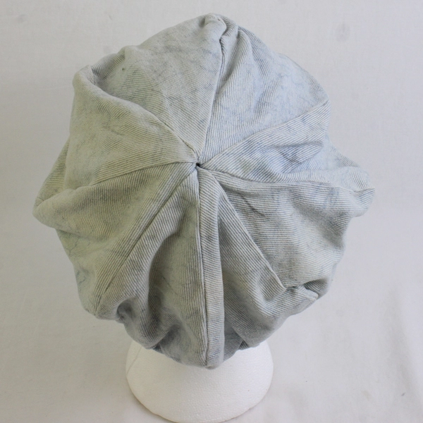  Unbranded Womens Light Blue W/ Bee Iron On Patch Newsboy Cap Hat One Size