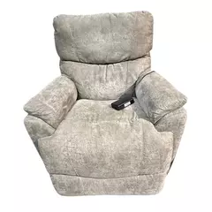 La-Z-Boy Trouper Mink Swivel Power Recliner Suede Taupe Beige