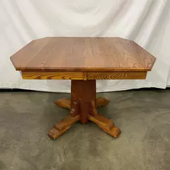Late 20th Century A-America Shin Lee Solid Wood Dining Table One Leaf