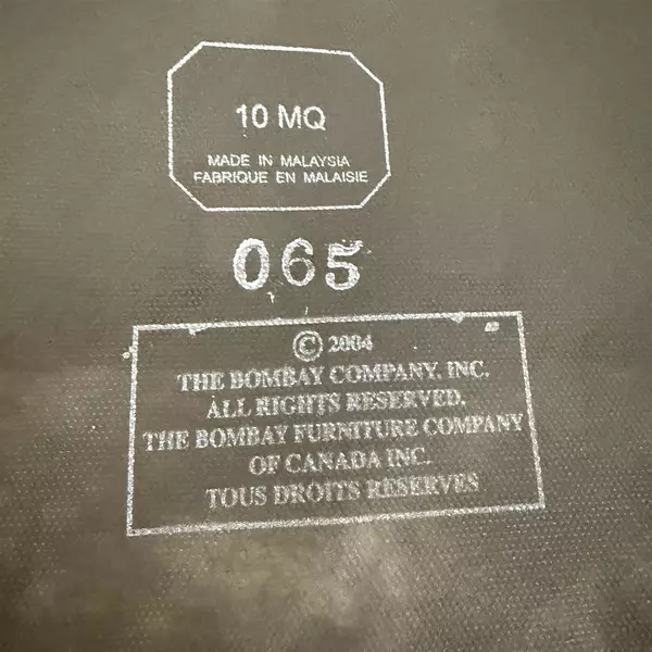 Vintage 2004 Bombay Yellow Paisley Skirted Armless Dining Chair 