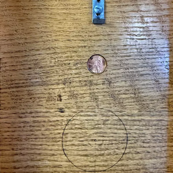 Vintage Wood Round Spinning Tilt Top Table J. Seeley