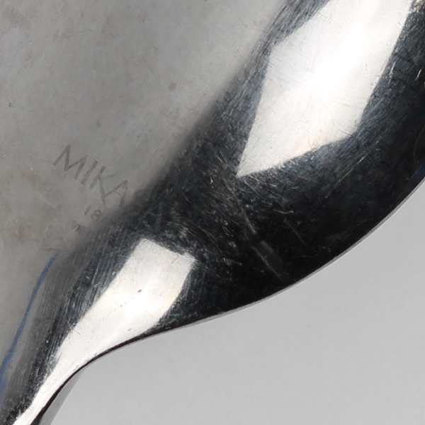 Lot of 5 Mikasa Rockford (Stainless) Flatware Oval Soup Spoons 8" Long