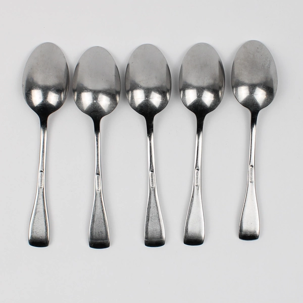Lot of 5 Oneida Maddox Stainless Steel Teaspoons 6 1/8"
