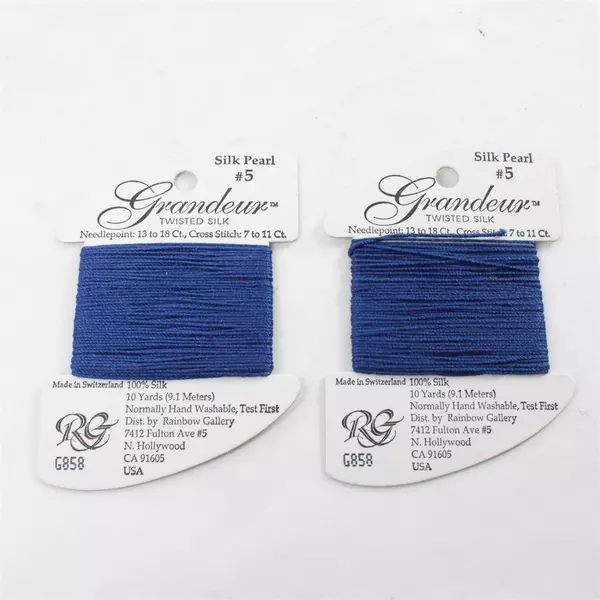 Lot of 2 Grandeur Twisted Silk Pearl #5 On Cards, New 