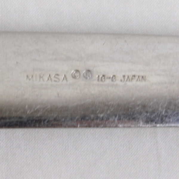 Lot of 6 Mikasa Profile Pattern Oval Bowl Soup Spoons 18/8 Stainless 8.25"