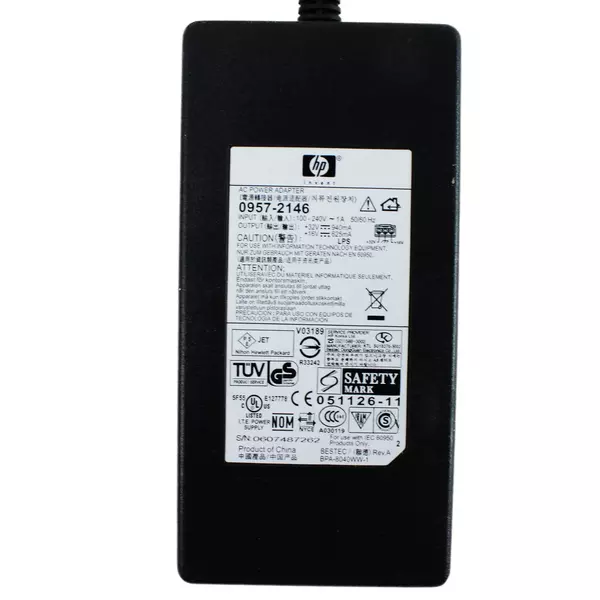 Genuine HP AC DC Adapter Model  0957-2146 16V/32V, No Power Cord