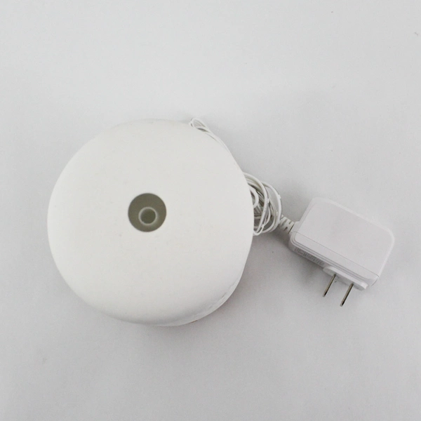 Earnest Living White Ceramic Essential Oil Diffuser with Timer Night Light