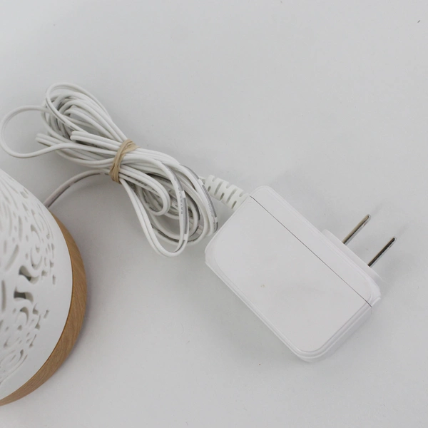Earnest Living White Ceramic Essential Oil Diffuser with Timer Night Light