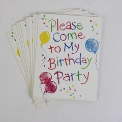 Set of 11 Vintage American Greetings Birthday Invitation Cards