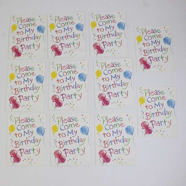 Set of 11 Vintage American Greetings Birthday Invitation Cards